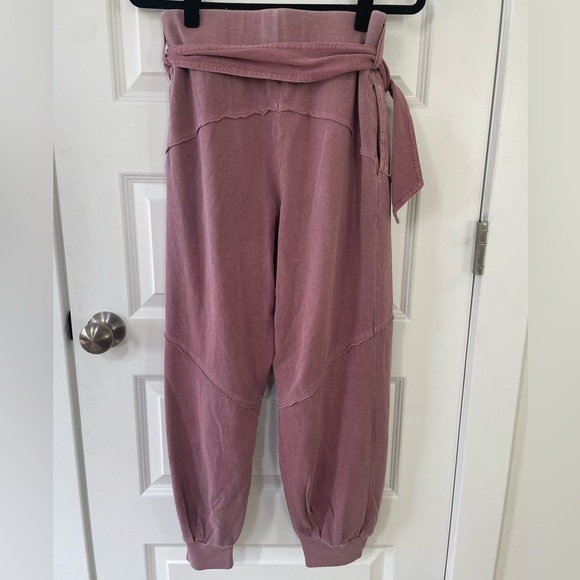 Free People Press Pause Joggers, Mauve, Medium - Picture 7 of 8